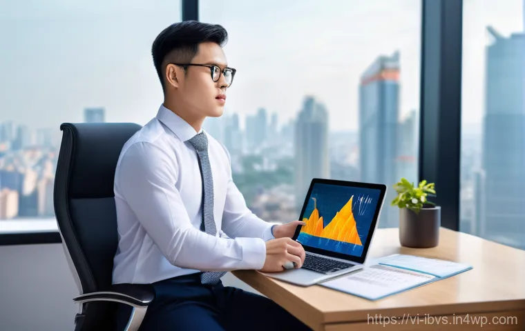 전문가의 리스크 관리 투자 팁 - **"A confident young Vietnamese financial analyst, dressed in a smart business shirt and trousers, i...