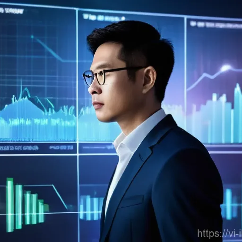 리스크 관리 투자와 인공지능 활용 - **Prompt:** "A futuristic depiction of a sophisticated AI system providing clear, objective market a...