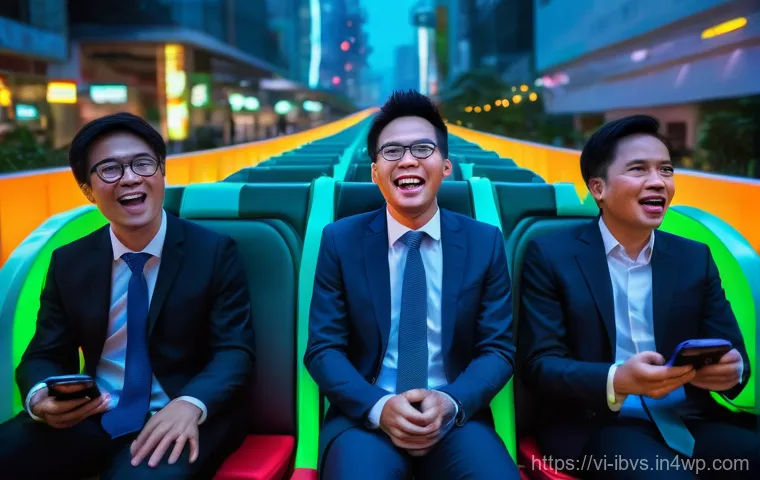 리스크 관리와 투자 심리의 상관관계 - Emotional Rollercoaster of the Market**
"A dynamic and visually intense scene depicting a group of ...