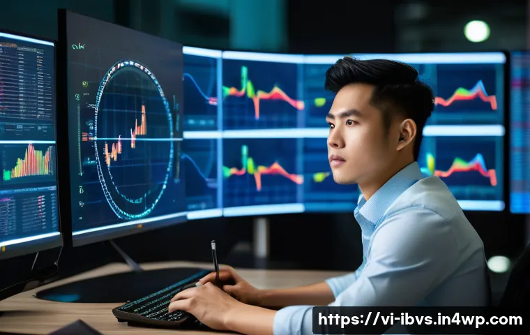 리스크 관리 투자와 금융 모델링 - **Prompt:** A young Vietnamese financial analyst, in their late 20s, with a focused expression, sits...