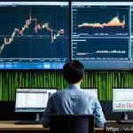 Home 18 리스크 관리 투자에 대한 국제 사례 - A detailed and professional office scene showing a Vietnamese investor analyzing a diverse investmen...