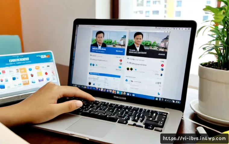Home 17 리스크 관리 투자와 소셜 미디어 활용 - Photorealistic Vietnamese young professional reviewing a diversified investment portfolio on a lapto...